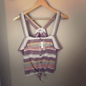 Madewell Racerback Ruffle Tank